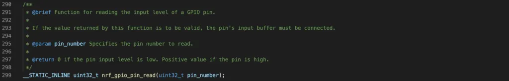 API to read an input pin