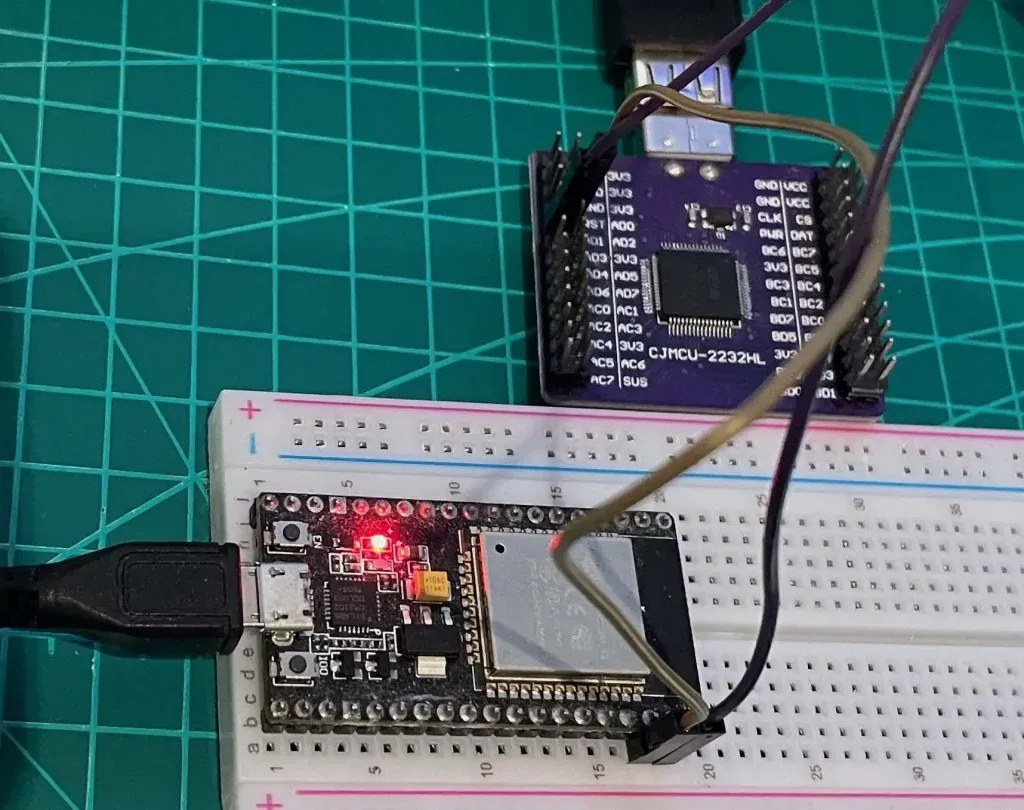 ESP32 UART Circuit Diagram