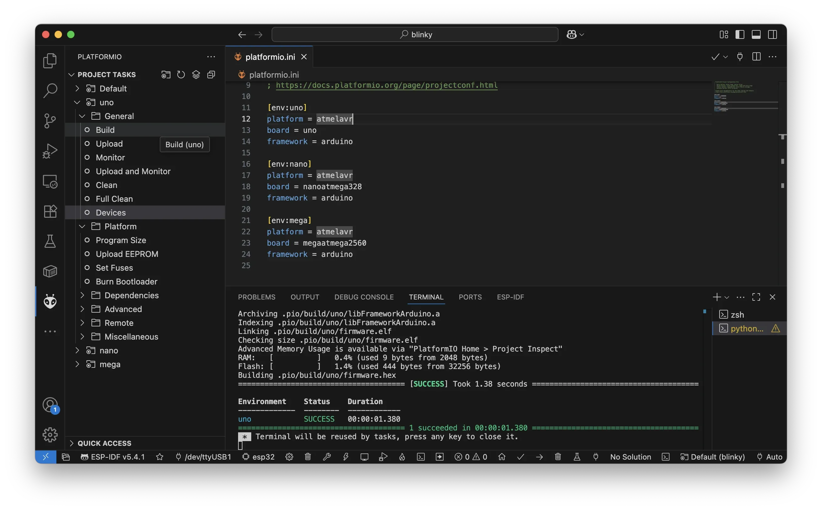 PlatformIO Multiboard Configuration
