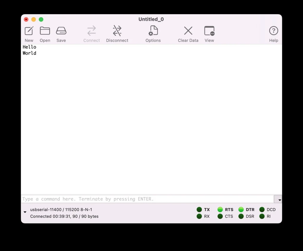  ESP32 UART testing 