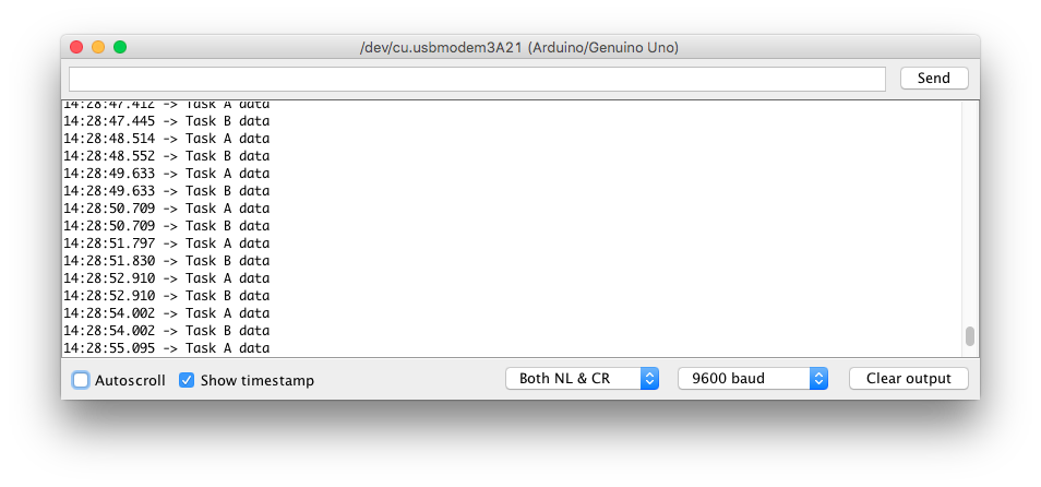 FreeRTOS Mutex With Arduino