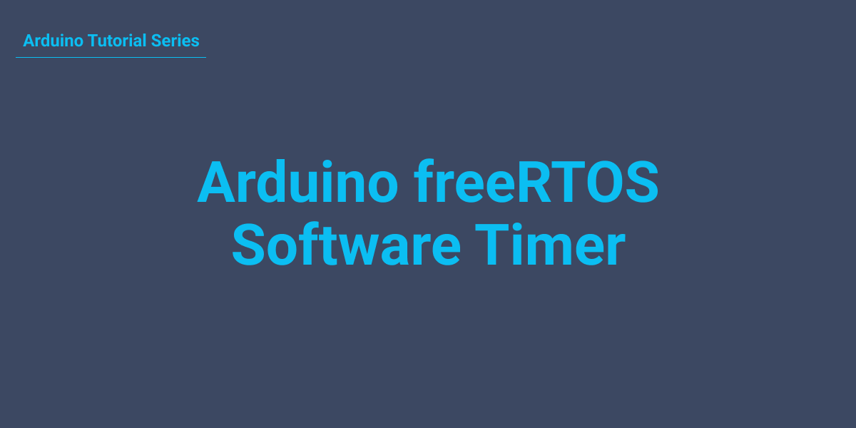 Reparation mulig apparat eksekverbar FreeRTOS software timer with Arduino